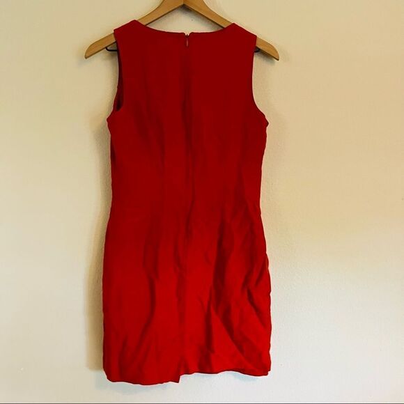 Banana republic Women's Red Sleeveless Mini Dress Size Small - Picture 4 of 5